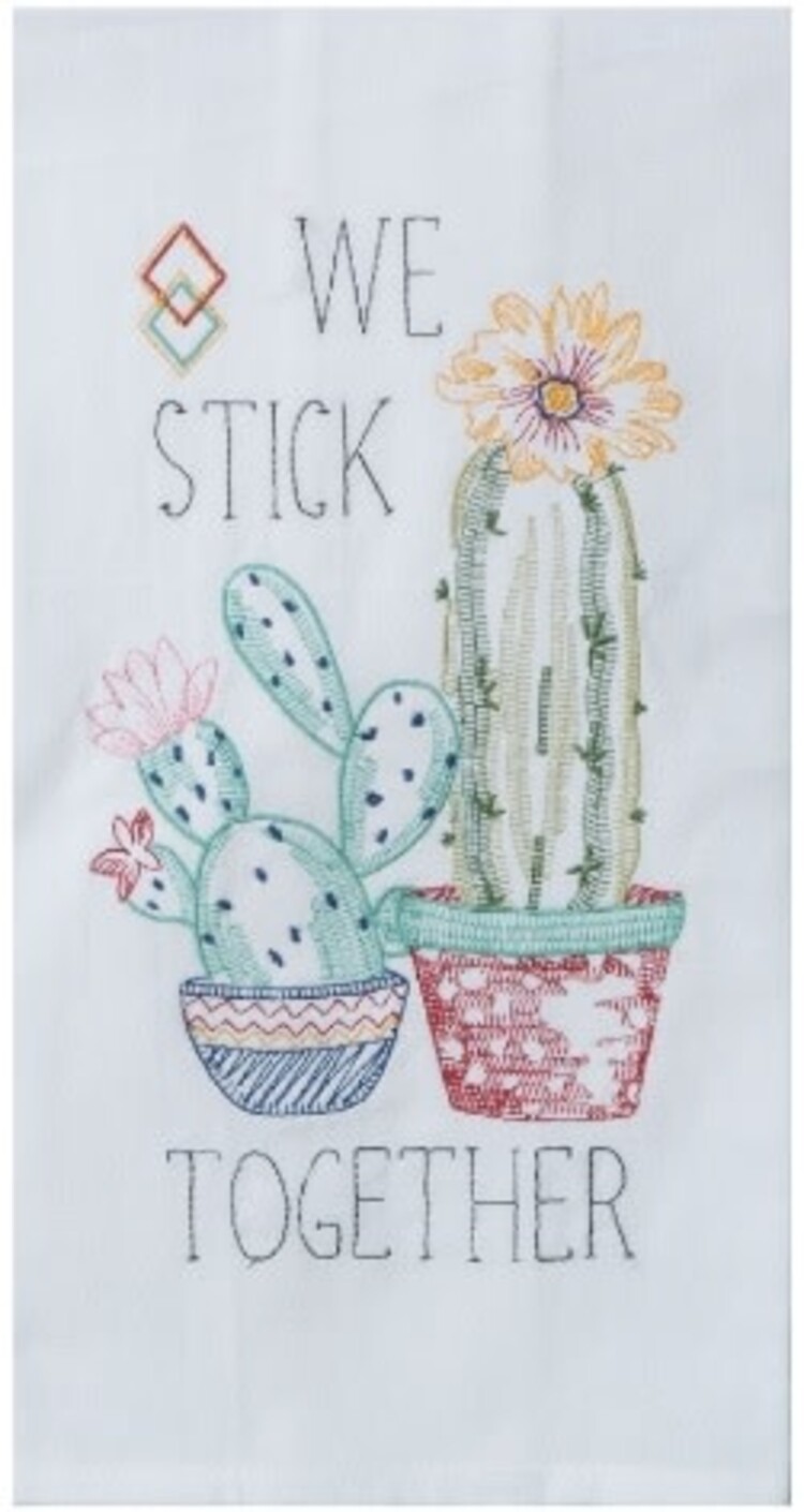 Kay Dee Designs Cactus Garden Embroidered Flour Sack Towel