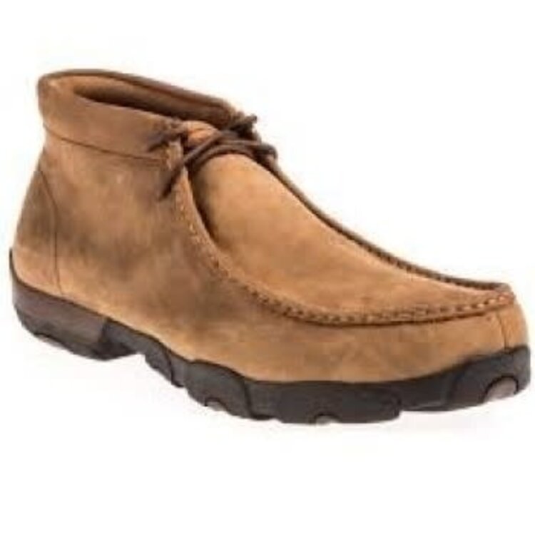 Twisted X Driving Moc Distressed Saddle Wide