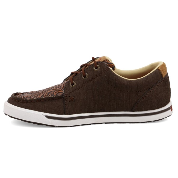 Twisted X Kicks Cocoa Tooled Brown