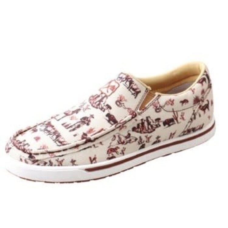 Twisted X Kicks Maroon Ivory