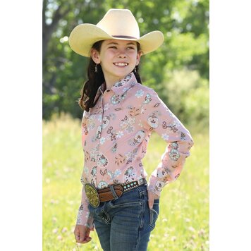 Cruel Denim Youth Floral Snap Front Pink