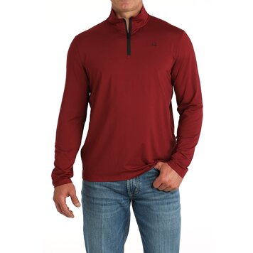 Cinch Arenaflex 1/4 Zip Pullover Burgundy