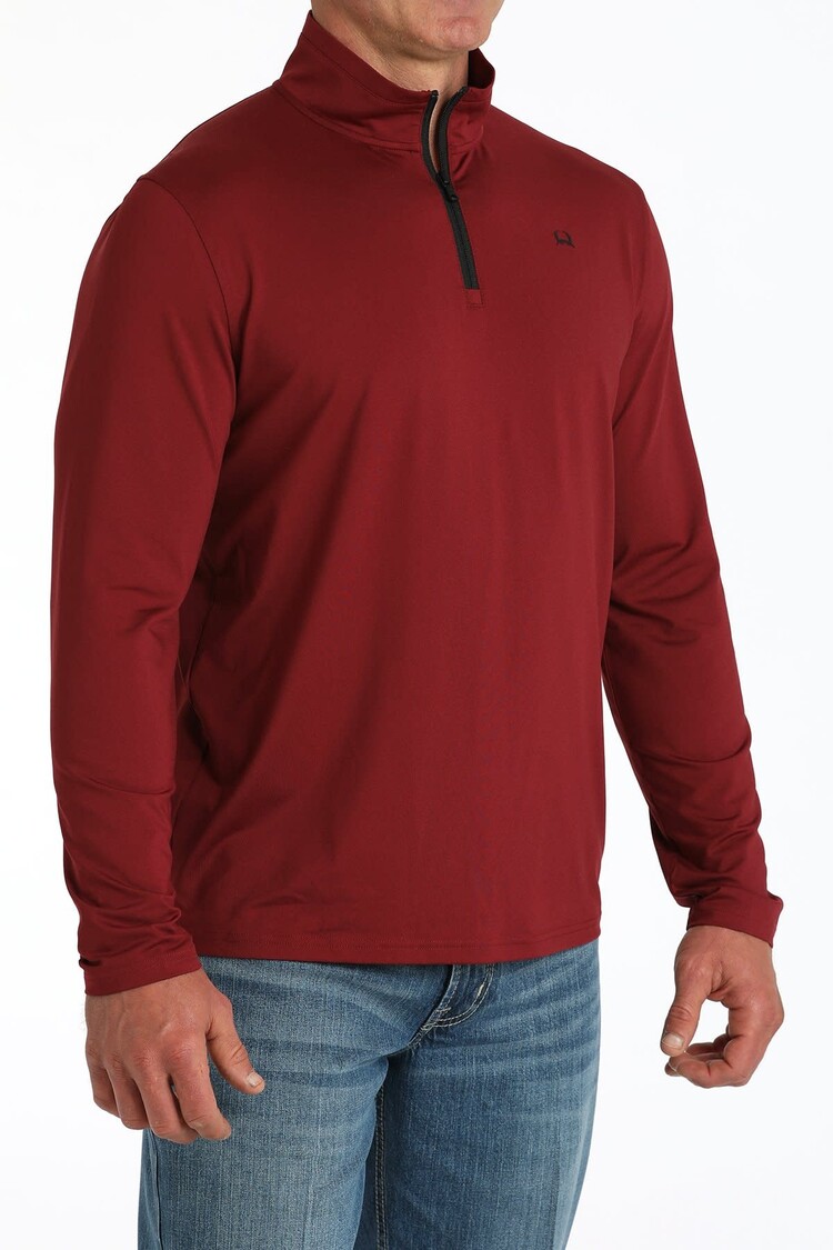 Cinch Arenaflex 1/4 Zip Pullover Burgundy