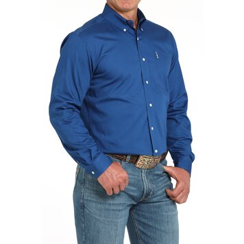 Cinch Modern Fit Button-Down Royal Blue