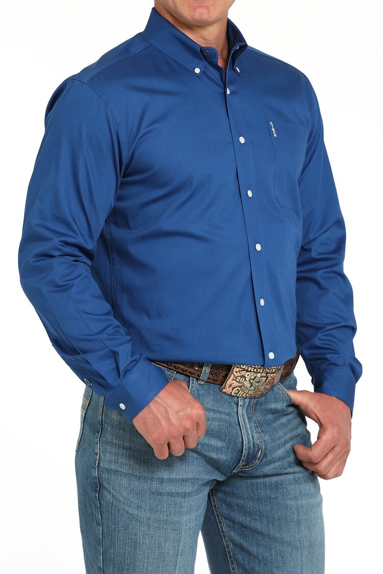 Cinch Modern Fit Button-Down Royal Blue
