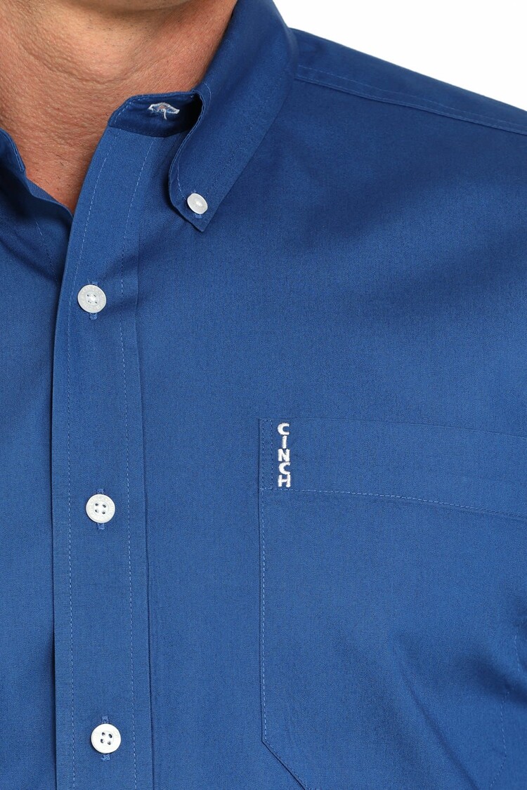Cinch Modern Fit Button-Down Royal Blue