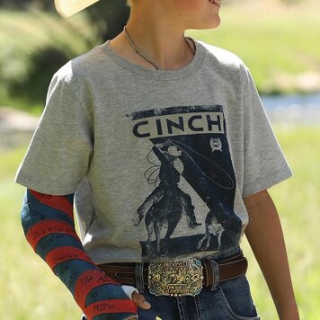 Cinch Youth Roper Tee Gray