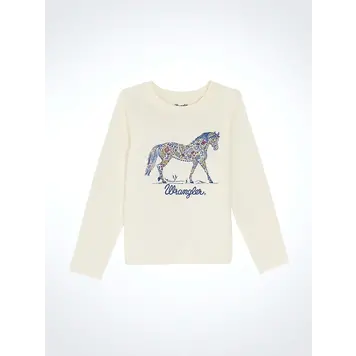 Wrangler Youth Southwestern Horse White
