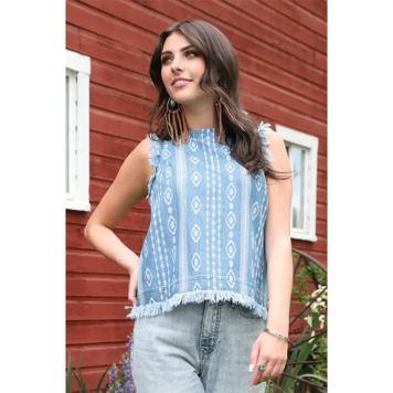 Cruel Denim Chambray Tank Top
