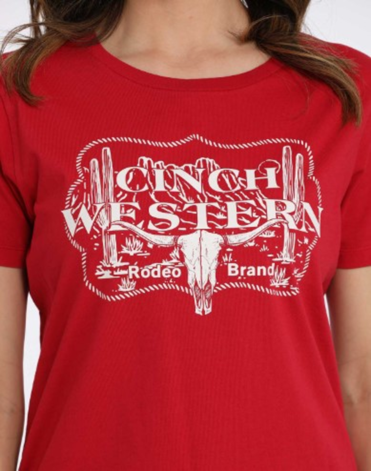 Cinch Rodeo Brand Tee Red