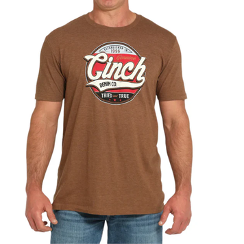 Cinch Tried And True Tee Brown
