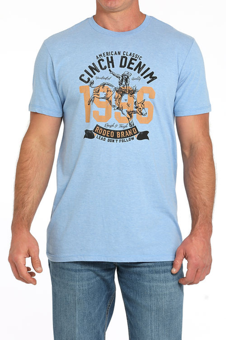 Cinch 1996 Cinch Denim Tee Light Blue