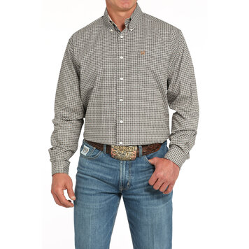 Cinch Brown Black Button-Down