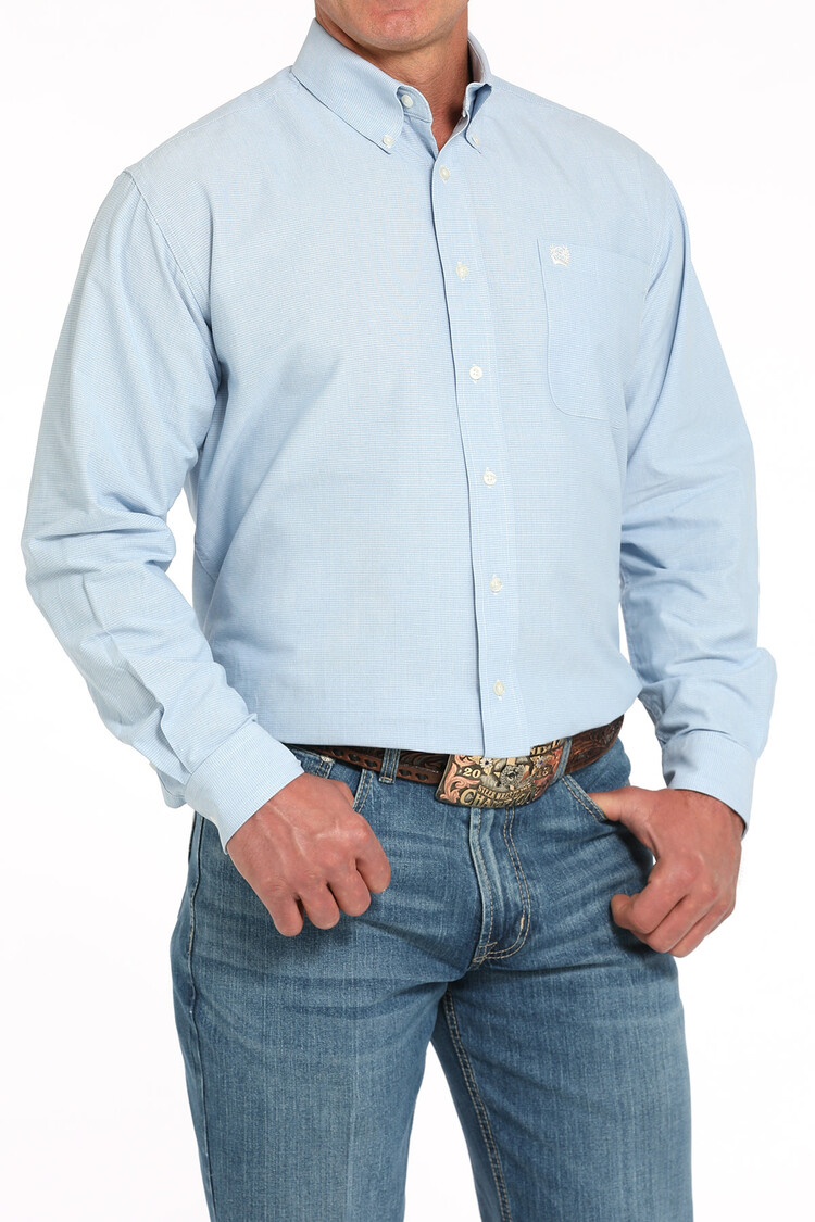 Cinch Light Blue Button-Down