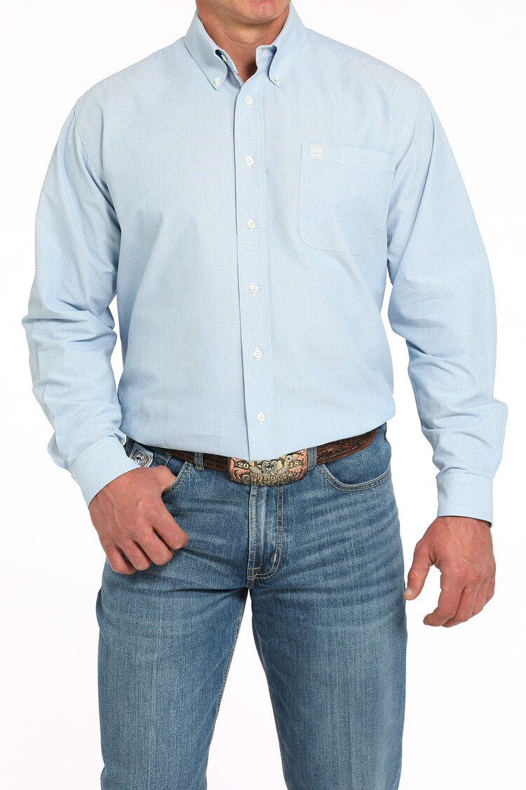 Cinch Light Blue Button-Down