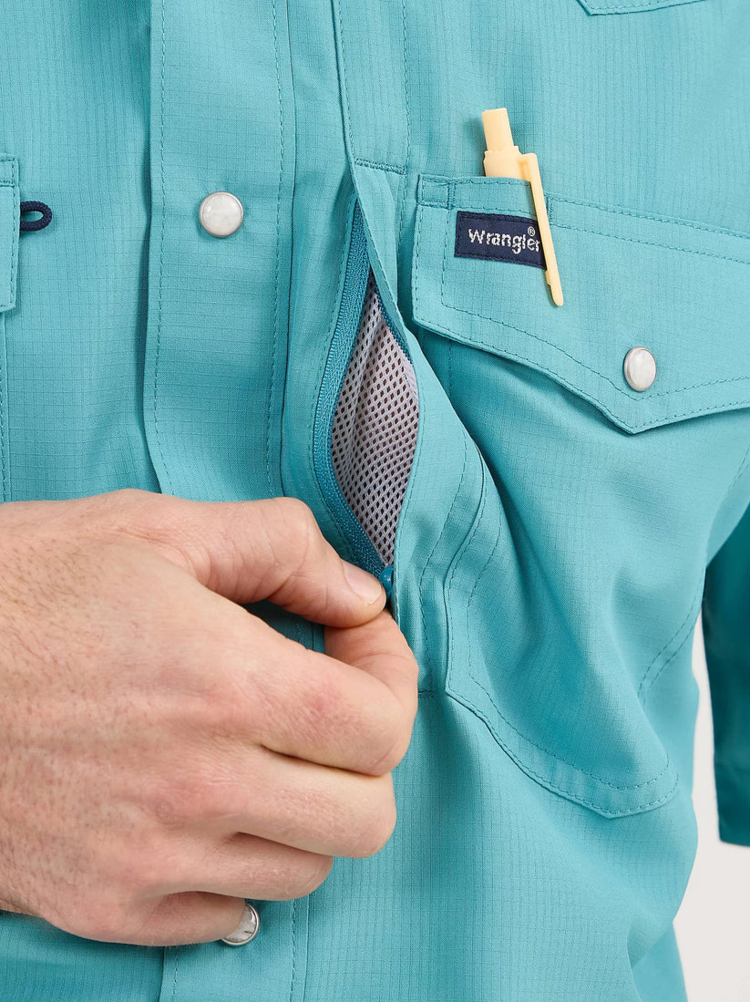 Wrangler Performance Snap Turquoise