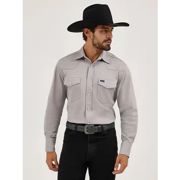 Wrangler Advanced Comfort Cowboy Cut Workshirt Cement