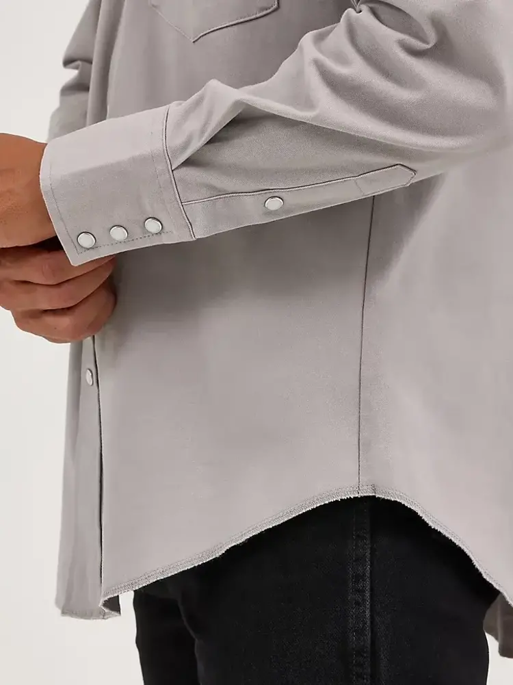 Wrangler Advanced Comfort Cowboy Cut Workshirt Cement