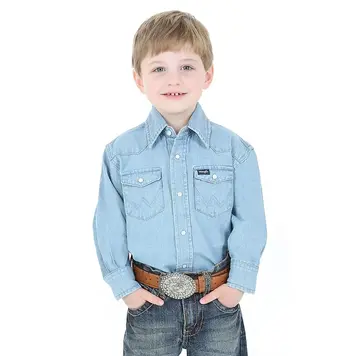 Wrangler Youth Cowboy Cut Snap Denim