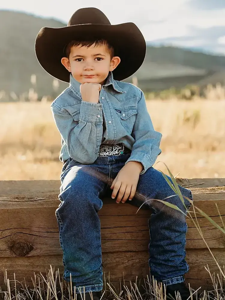 Wrangler Youth Cowboy Cut Snap Denim