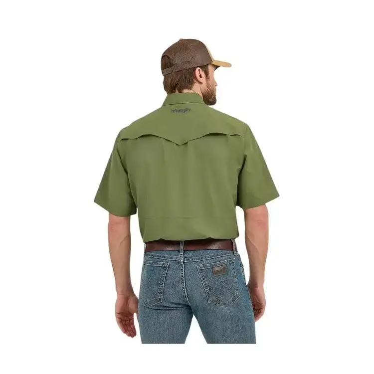 Wrangler Performance Classic Fit Snap Green