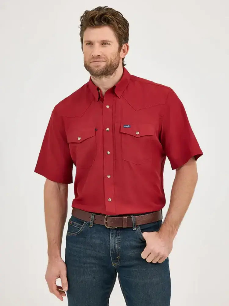Wrangler Performance Classic Fit Snap Red