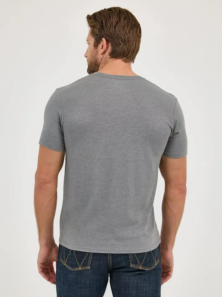 Wrangler Americana Logo Tee Western Grey