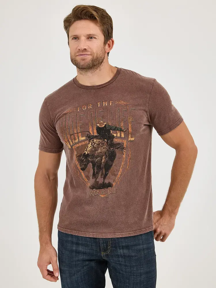 Wrangler Ride Of Life Tee Brown