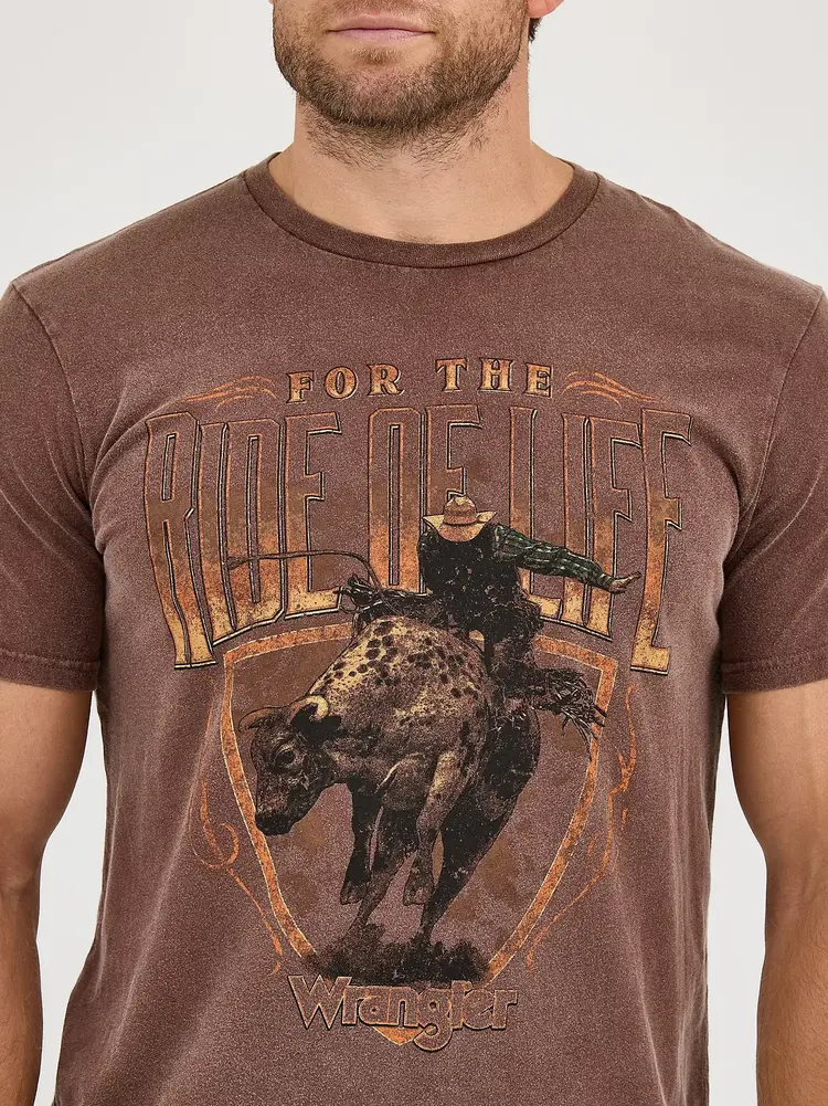 Wrangler Ride Of Life Tee Brown