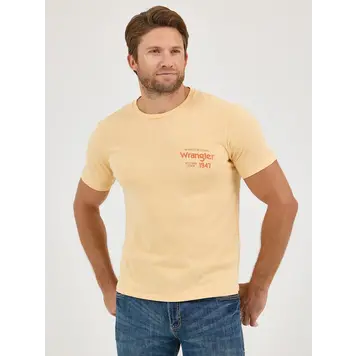 Wrangler Mineral Wash Golden Straw Tee