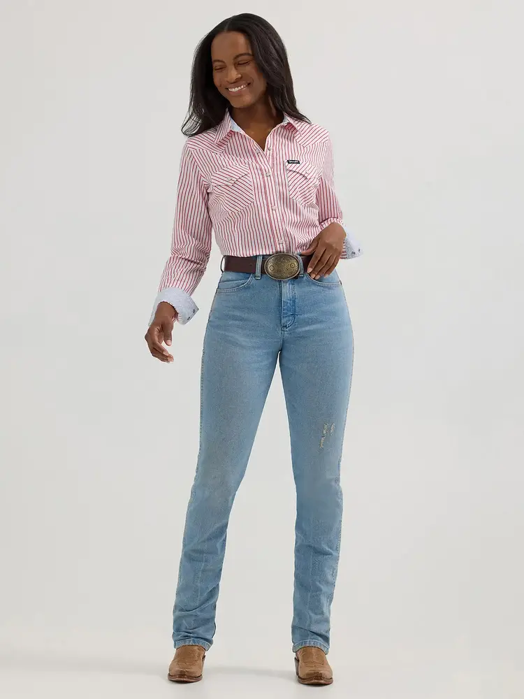 Wrangler Retro Snap Red Stripe