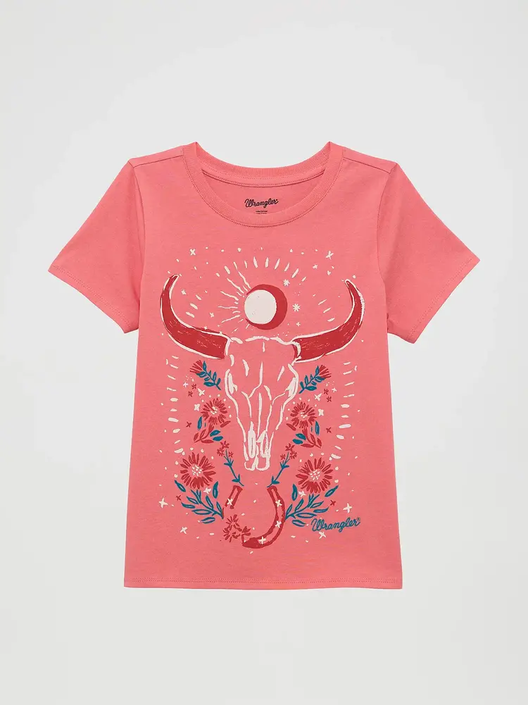 Wrangler Youth Steerhead Tee Red