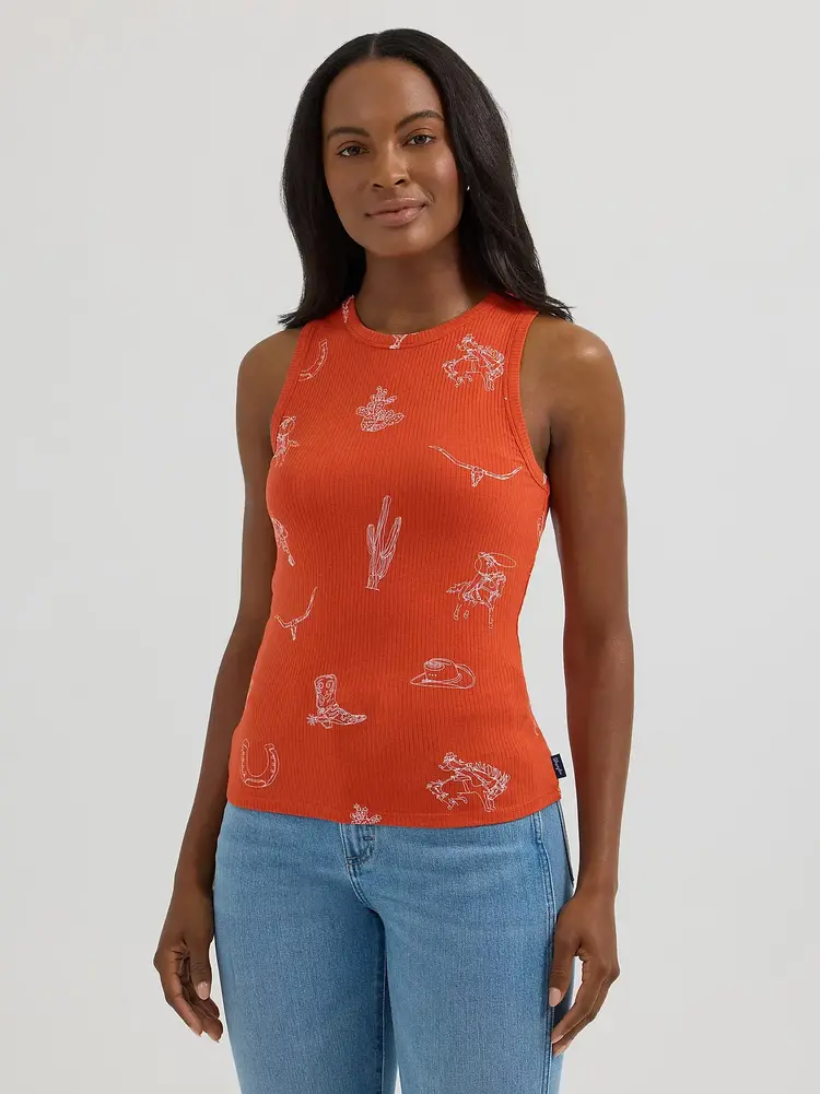 Wrangler Goddess Tank Red Icon