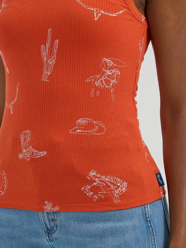 Wrangler Goddess Tank Red Icon