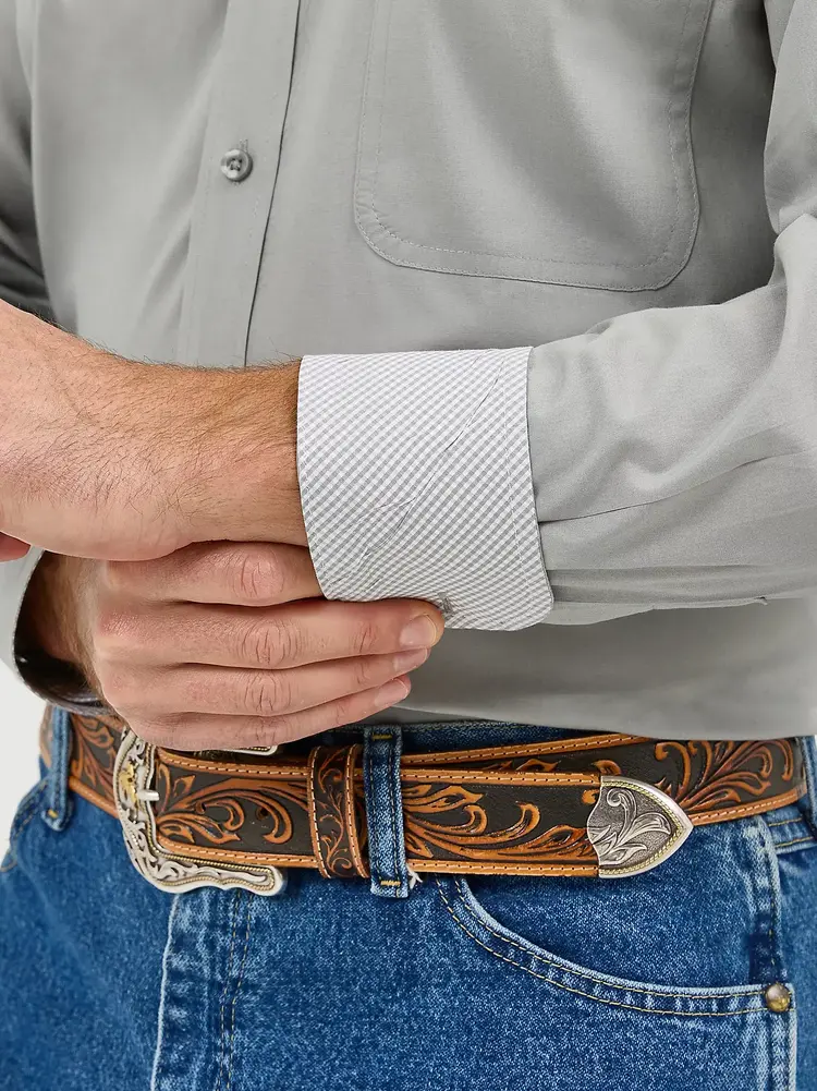 Wrangler George Strait Button Dove Grey