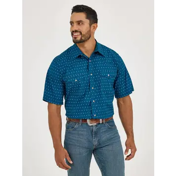 Wrangler 20X Advanced Comfort Snap Turquoise Cross