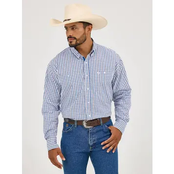 Wrangler George Strait Button Americana Plaid