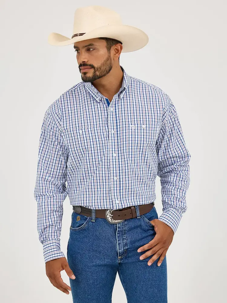 Wrangler George Strait Button Americana Plaid