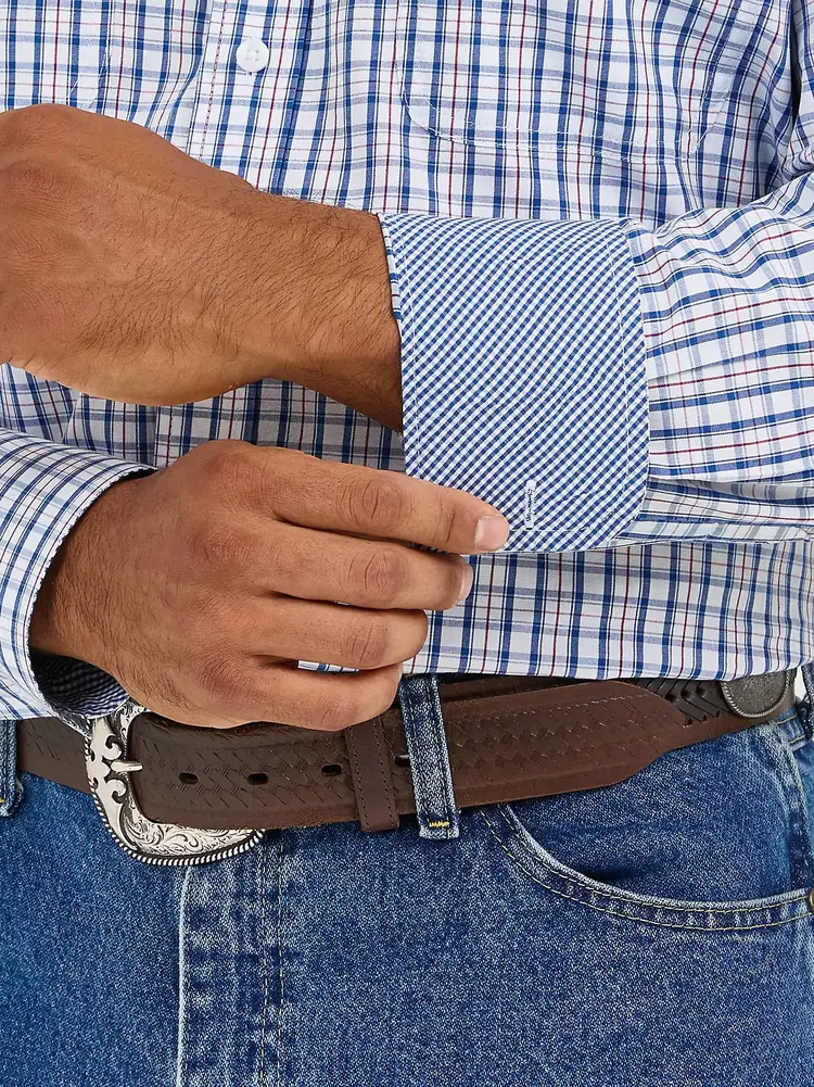 Wrangler George Strait Button Americana Plaid