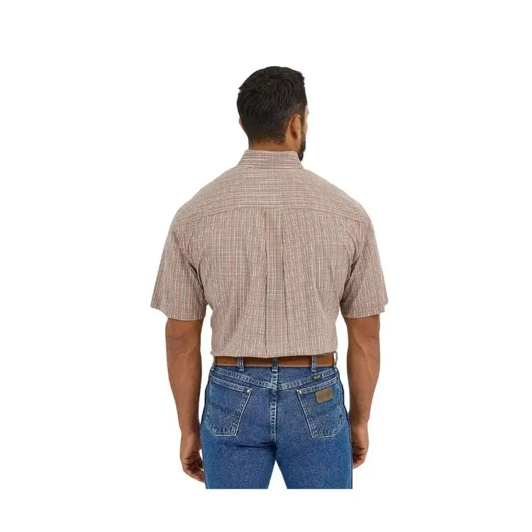 Wrangler George Strait Button Brown Check