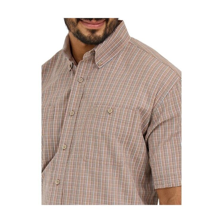 Wrangler George Strait Button Brown Check