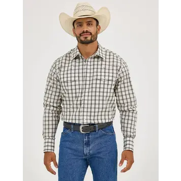 Wrangler Wrinkle Resist Snap Bee Check