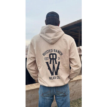 Rusted Ranch Wear Back Logo Hoodie Sand