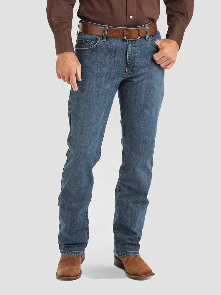 Wrangler 20X 02 Active Flex Slim Fit Jean Stone Blue
