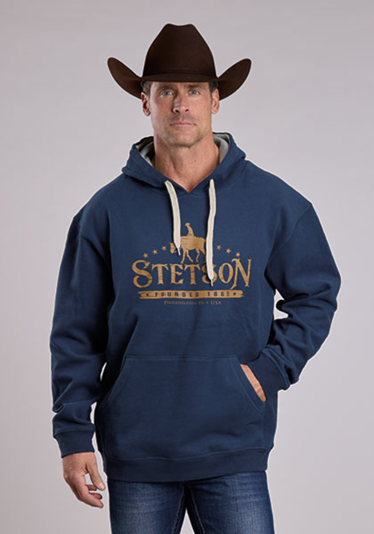 Stetson Founded In 1865 Hoodie Navy