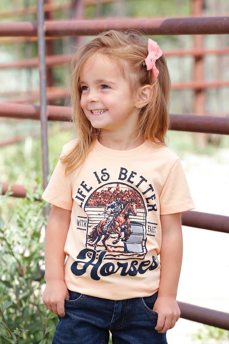 Cruel Denim Toddler Fast Horses Tee