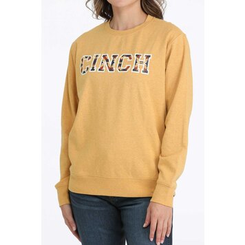 Cinch Multi Color Logo Pullover Gold