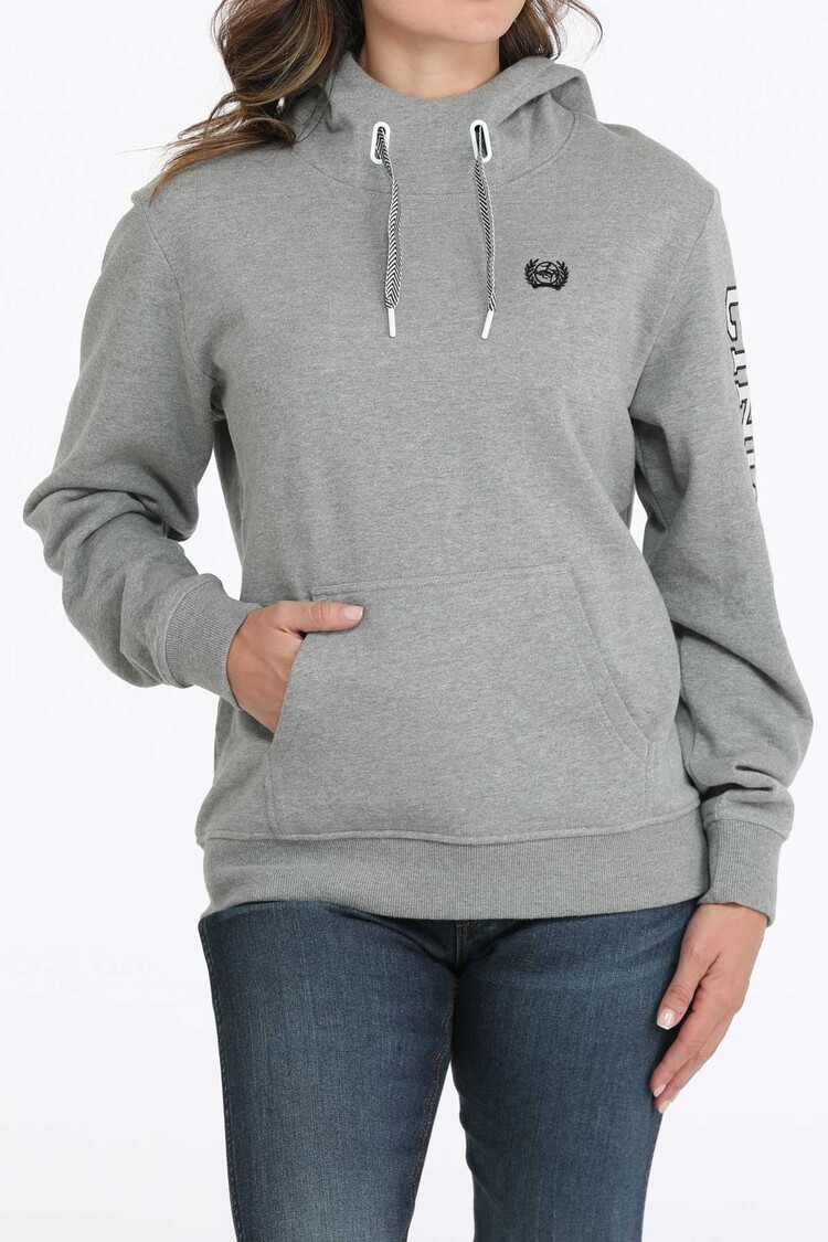 Cinch Arm Logo Hoodie Grey