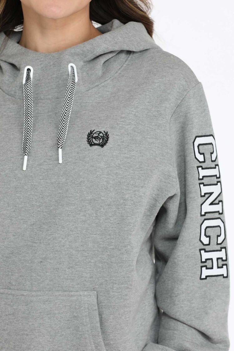 Cinch Arm Logo Hoodie Grey