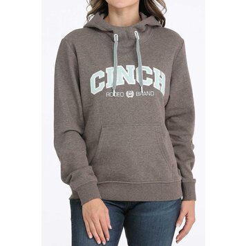 Cinch Mint Embroidered Logo Hoodie Brown